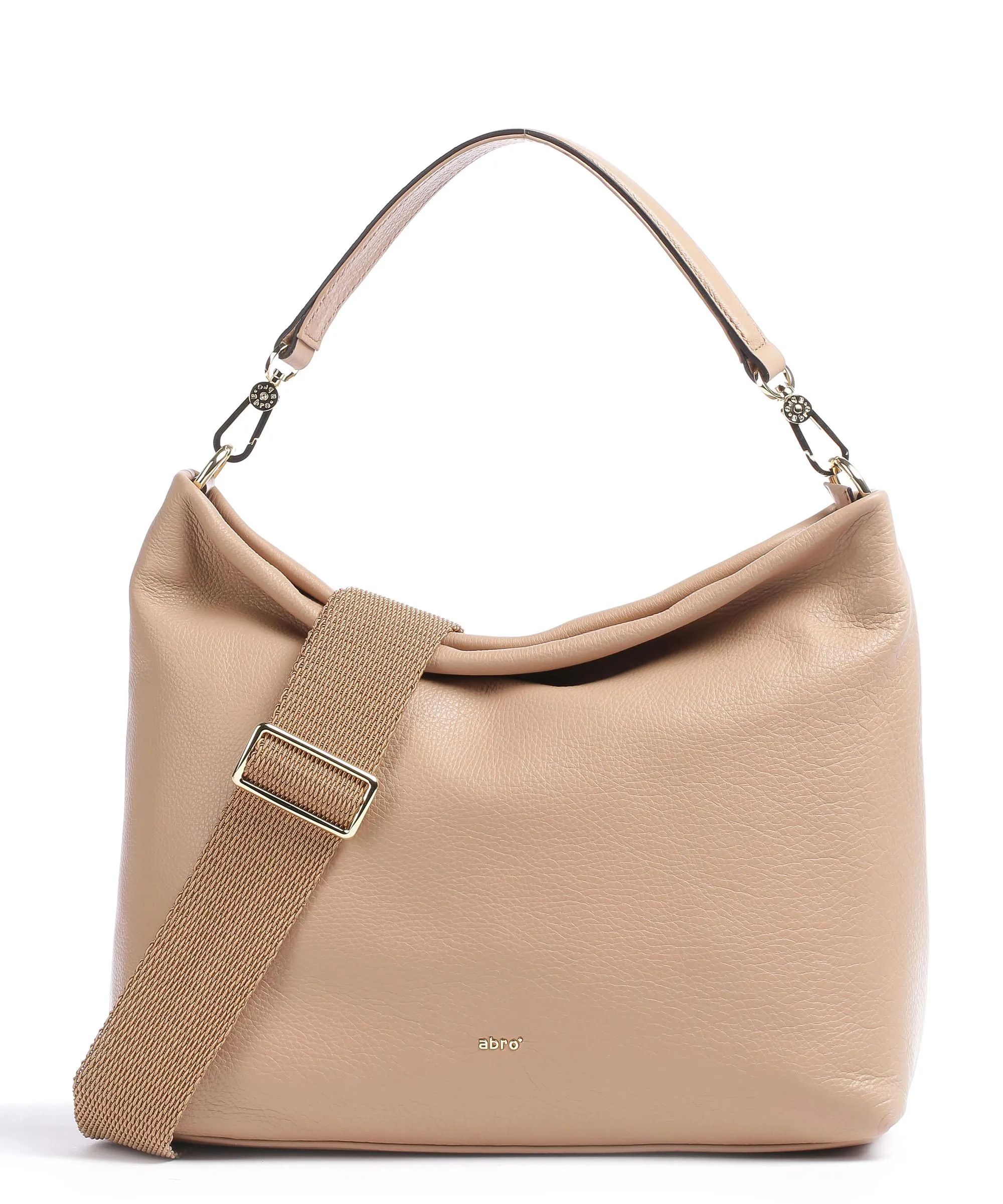  Abro Dalia Kaia Borsa hobo pelle di vacchetta grana natura  