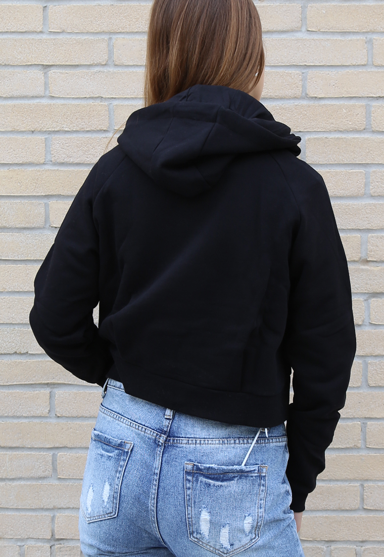 FELPA C/CAPPUCCIO CROP