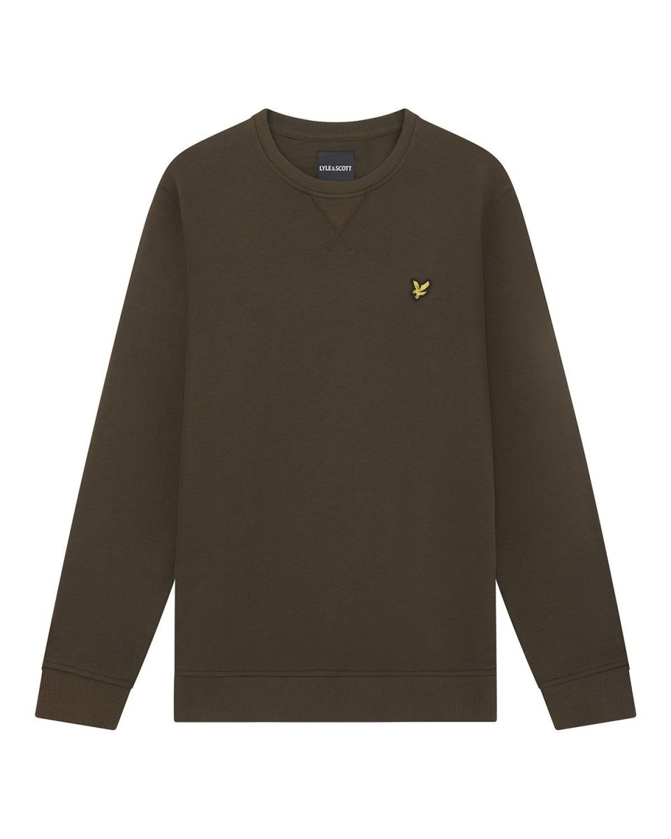 FELPA Uomo LYLE & SCOTT 1874 ML424VOG CREW NECK W485 OLIVE