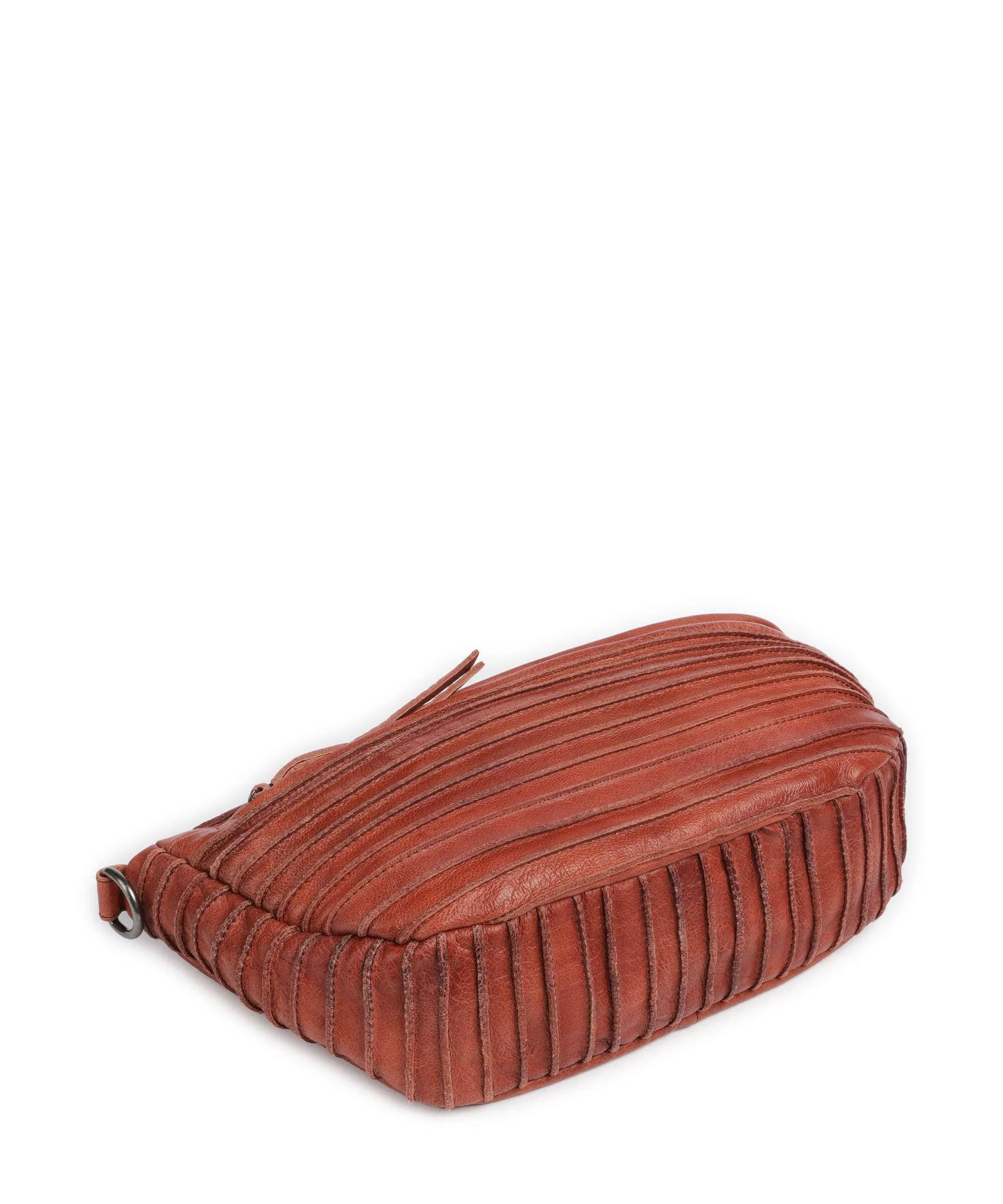  FredsBruder mini Borsa a tracolla pelle granulata terracotta  