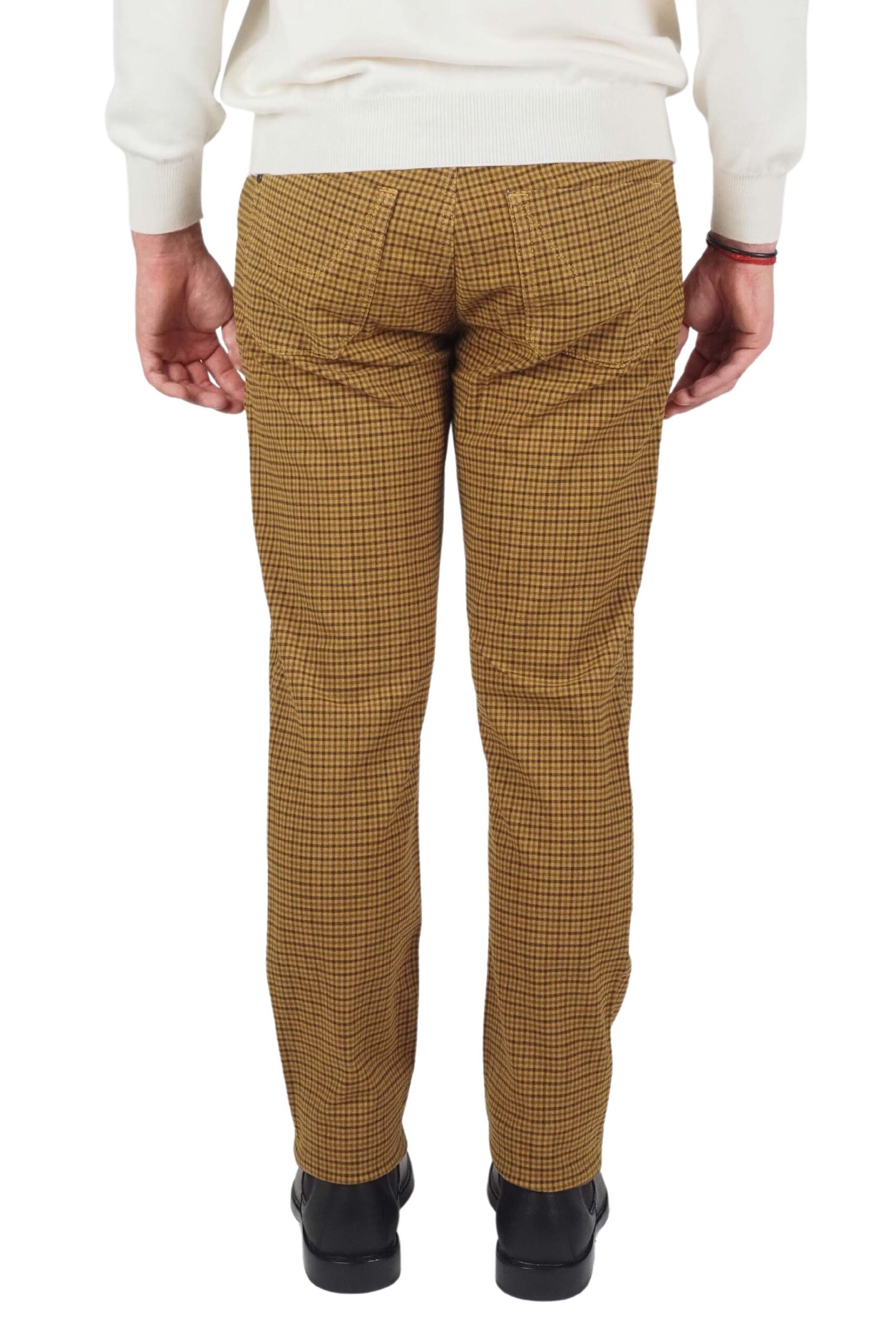 Jeckerson pantaloni quadretti uomo