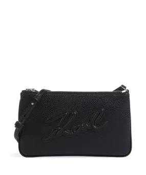  Karl Lagerfeld K/Skuare Borsa a tracolla poliuretano riciclato nero  