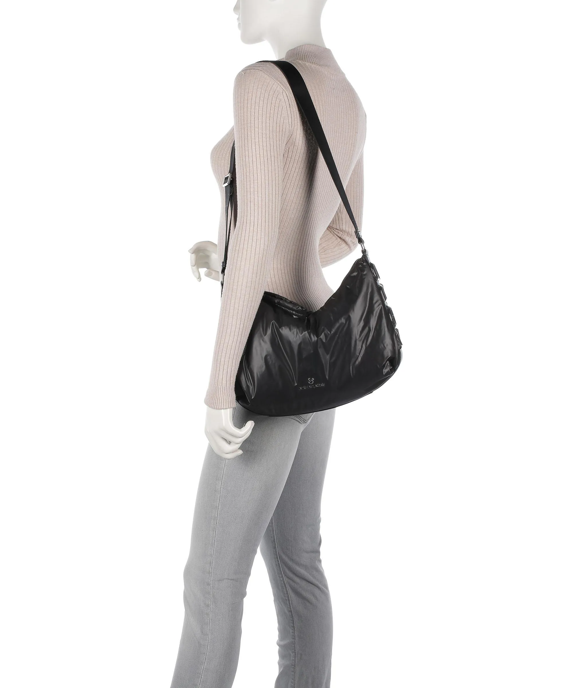  Michael Kors Leonie Borsa hobo poliestere riciclato nero  