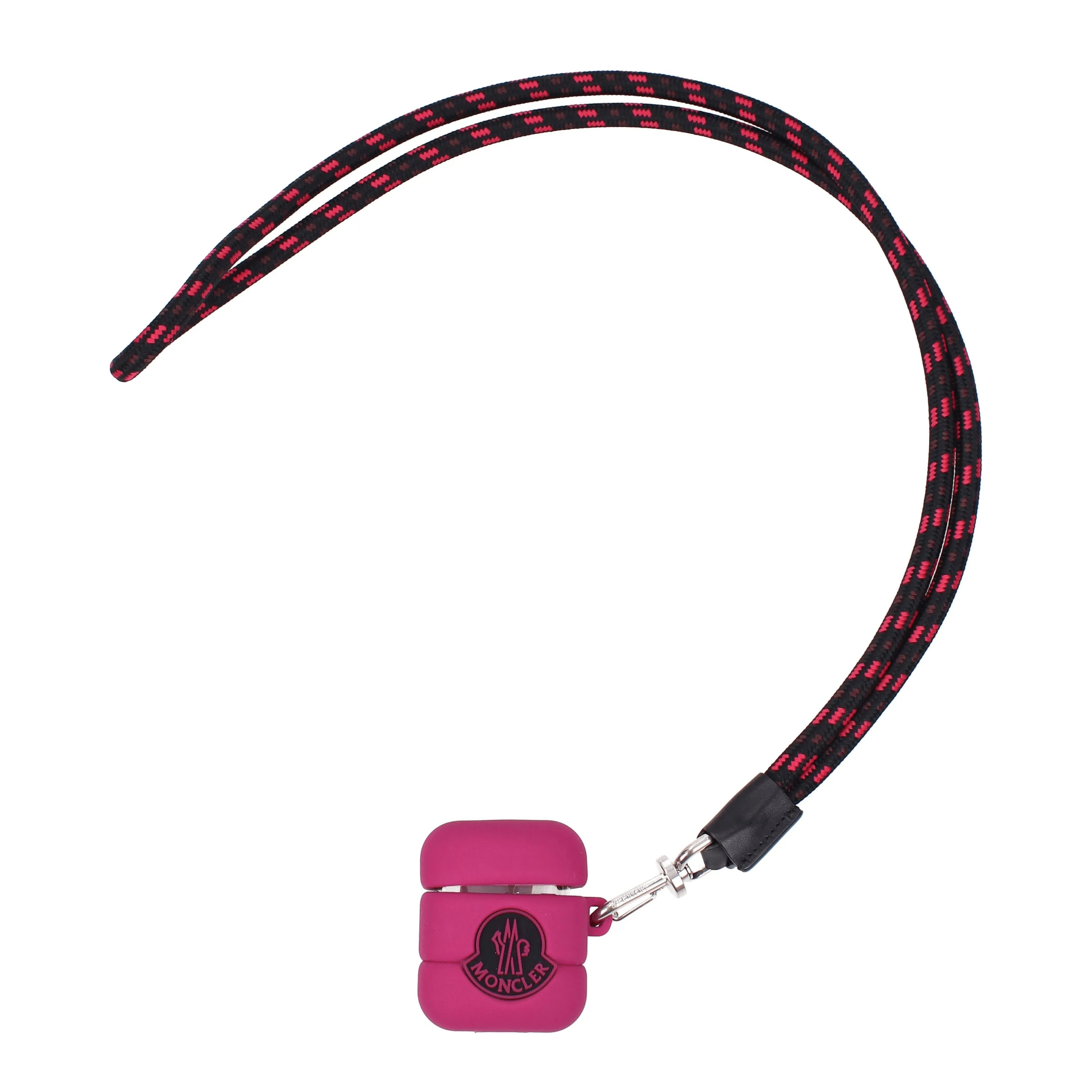 Moncler Idee regalo Airpods case Uomo Silicone Fuxia