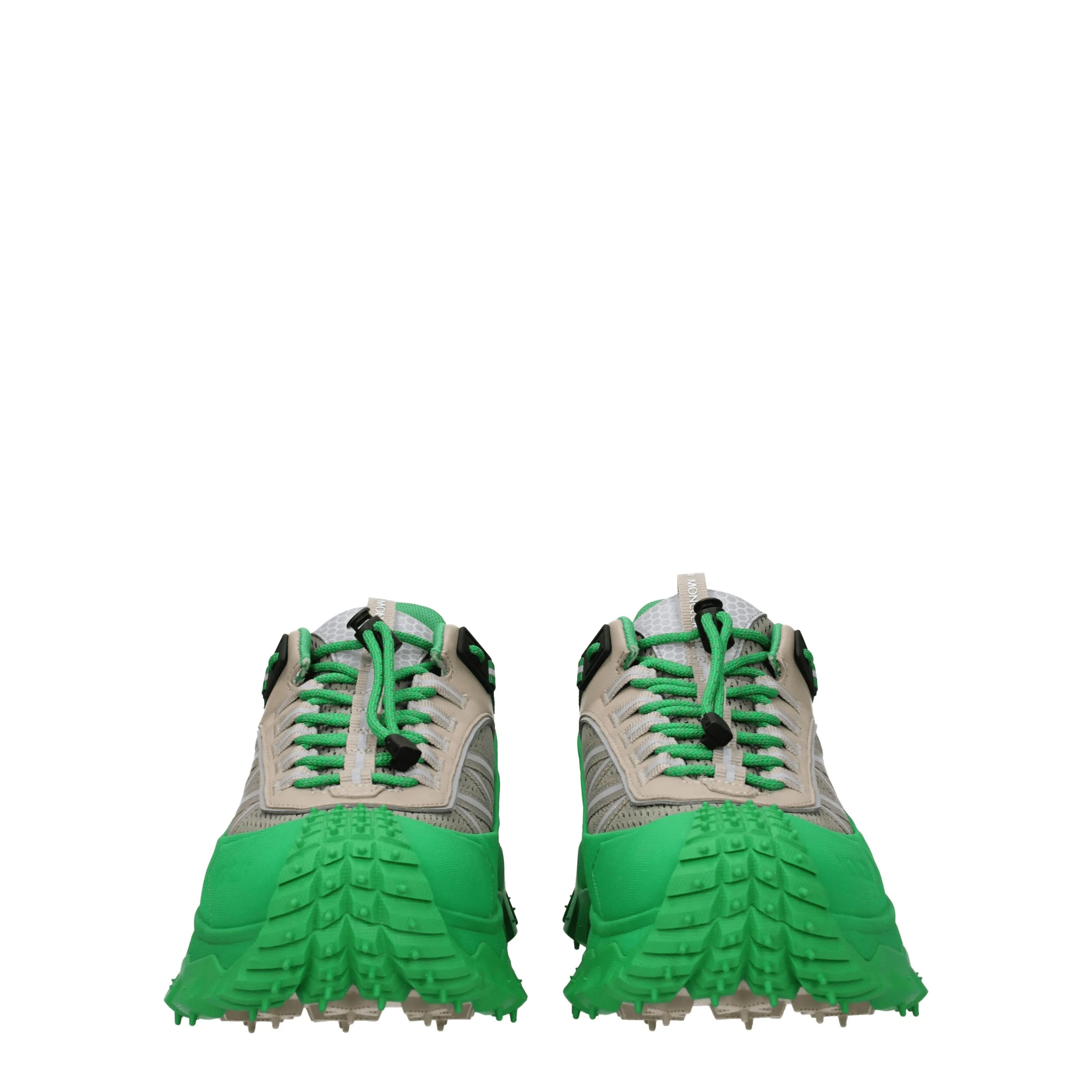 Moncler Sneakers Trailgrip high vibram Uomo Tessuto Verde/Grigio