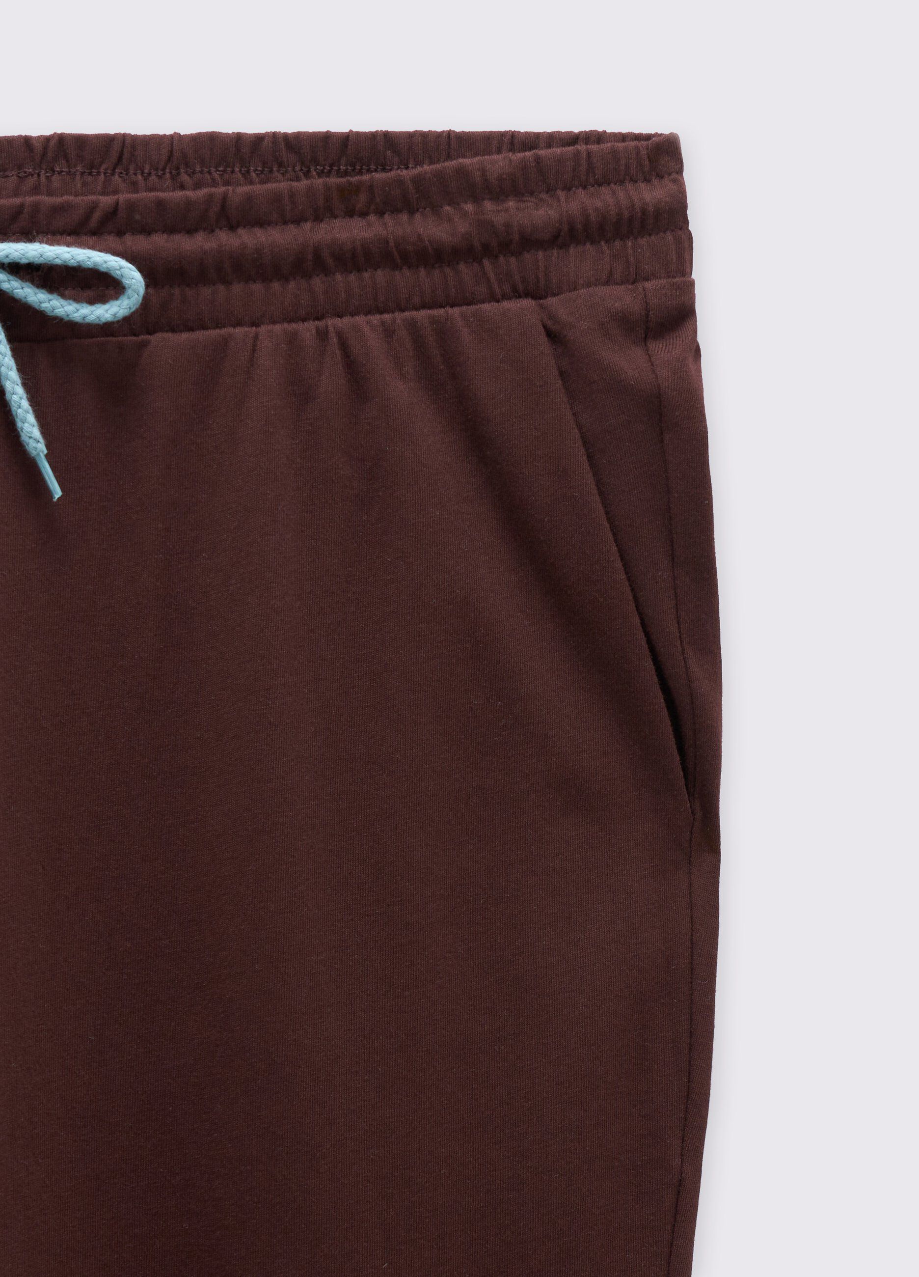 Pantalone pigiama in puro cotone jersey uomo