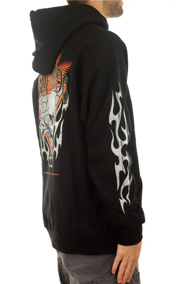 Propaganda Hooded Sweatshirt Skeleton Hoodie 21FWPRFE540-01 black