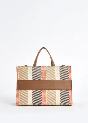 Shopping bag in rafia e similpelle