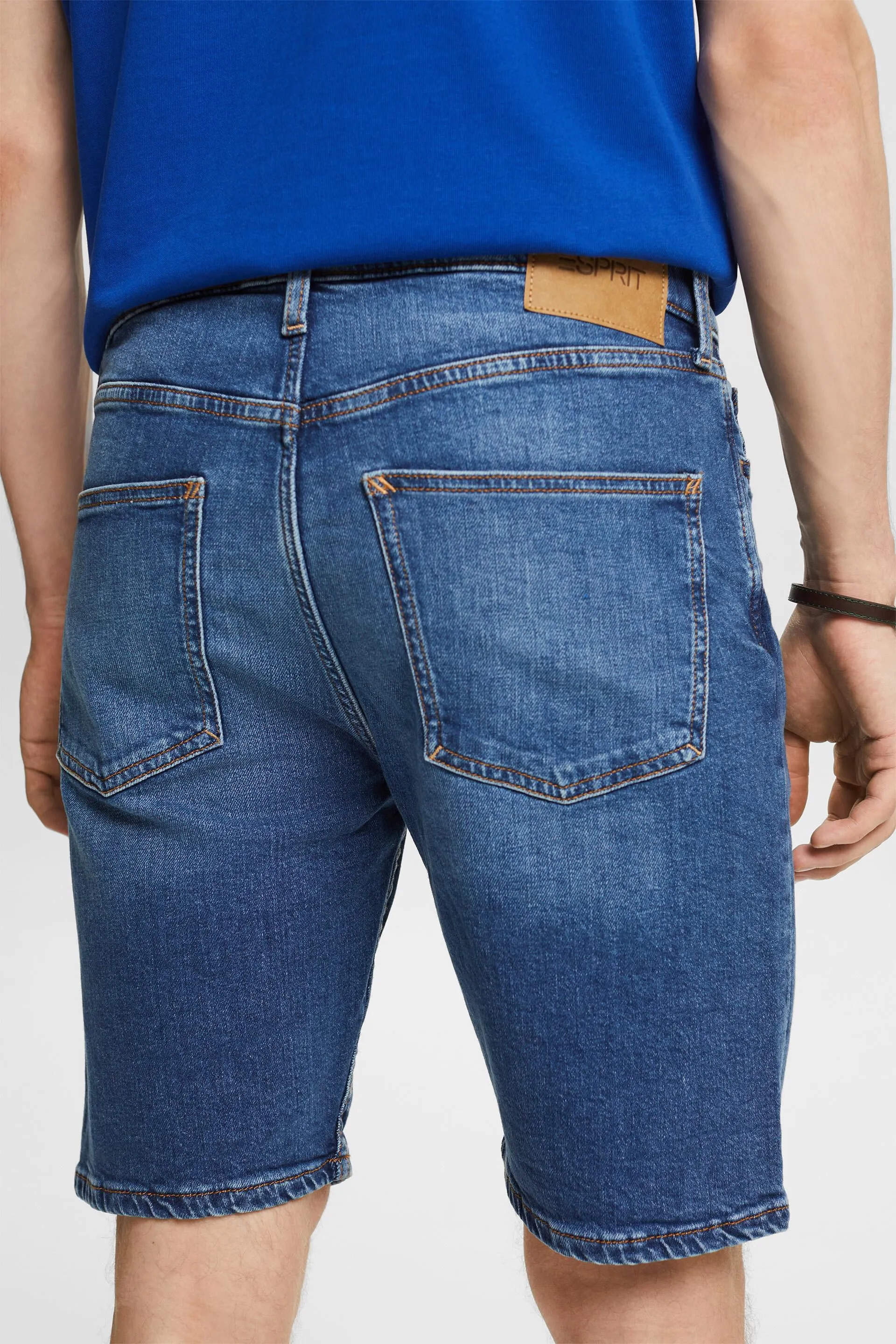 Shorts in denim dritti a vita media