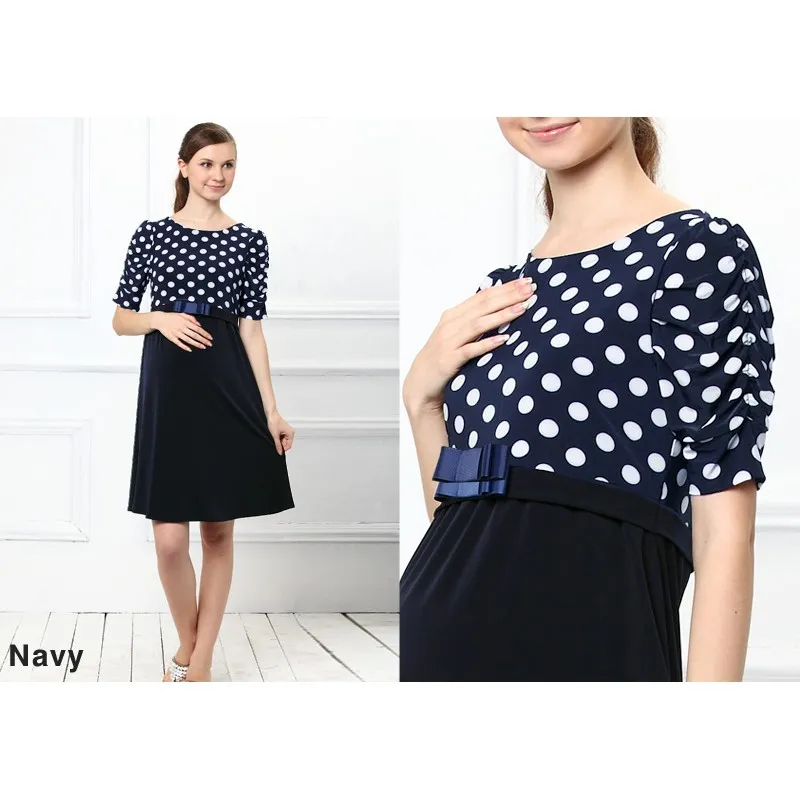 Vestito a Pois Premaman Allattamento